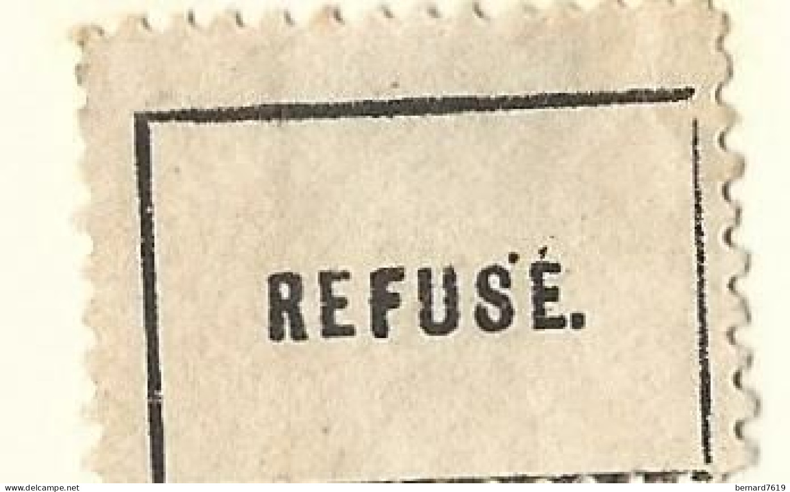 Etiquette Postale  Ancienne   France -  Refuse - Andere & Zonder Classificatie