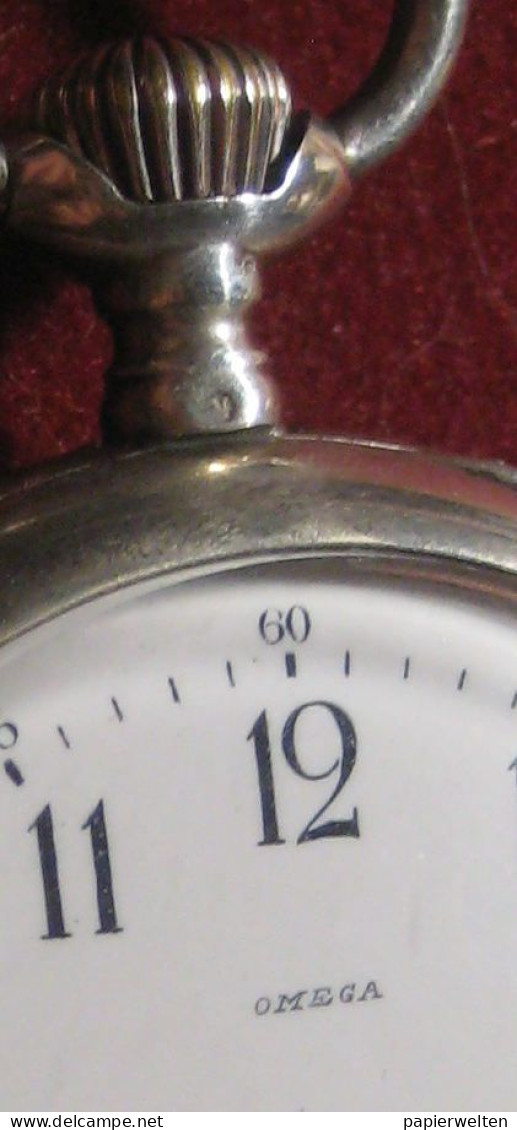 Schöne Omega Taschenuhr Silber Mit Kleiner Sekunde - Horloge: Zakhorloge
