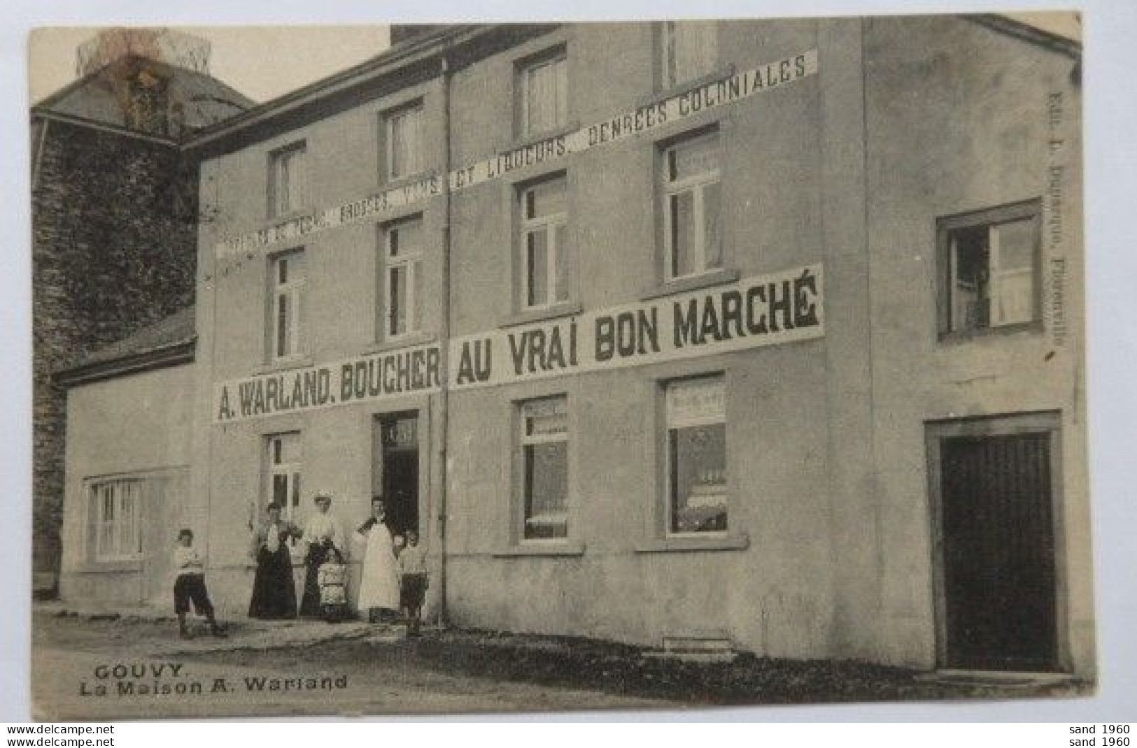 Gouvy - Commerce: LA MAISON A WARLAND - Au Vrai Bon Marché - Ed: L. Duparque - Circulé: 1911 - 2 Scans - Gouvy