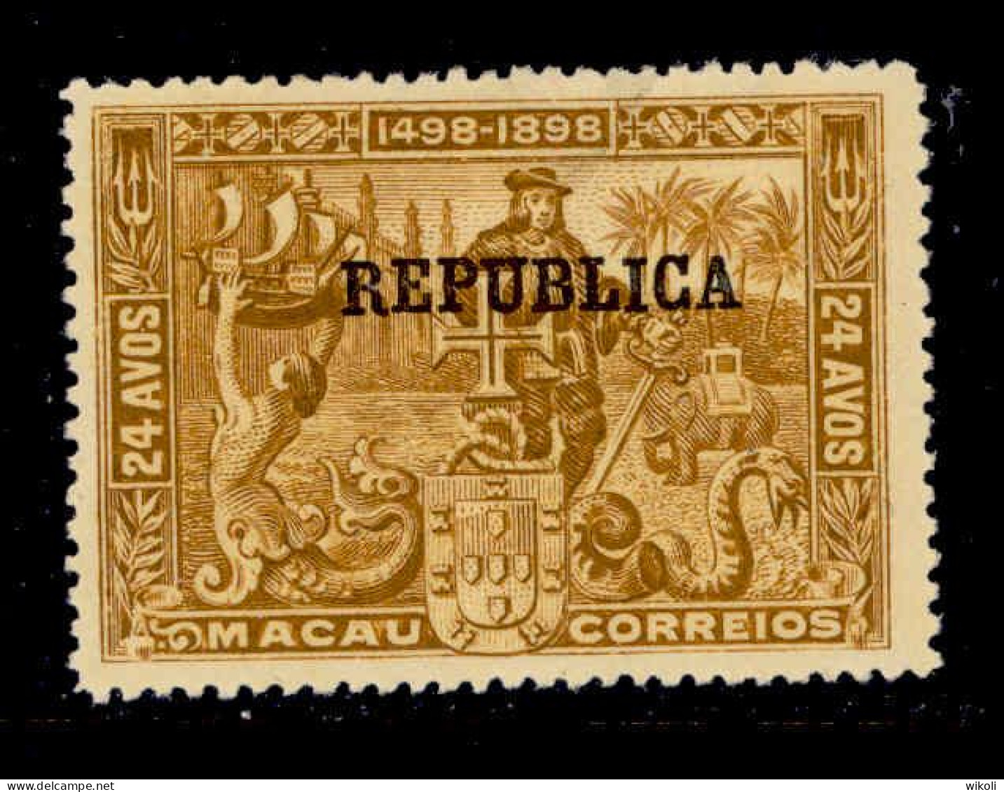 ! ! Macau - 1913 Vasco Gama 24 A - Af. 209 - MH (cb 118) - Nuovi