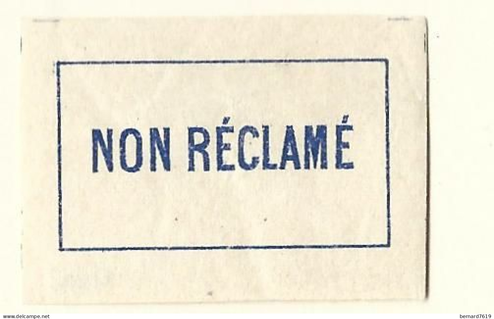 Etiquette Postale  Ancienne   France -  Non Reclame - Altri & Non Classificati