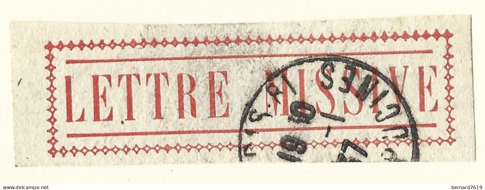 Etiquette Postale  Ancienne   France - Lettre Missive - Altri & Non Classificati