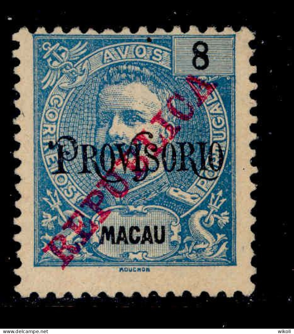 ! ! Macau - 1915 King Carlos 8 A - Af. 240 - No Gum (cb 119) - Nuovi