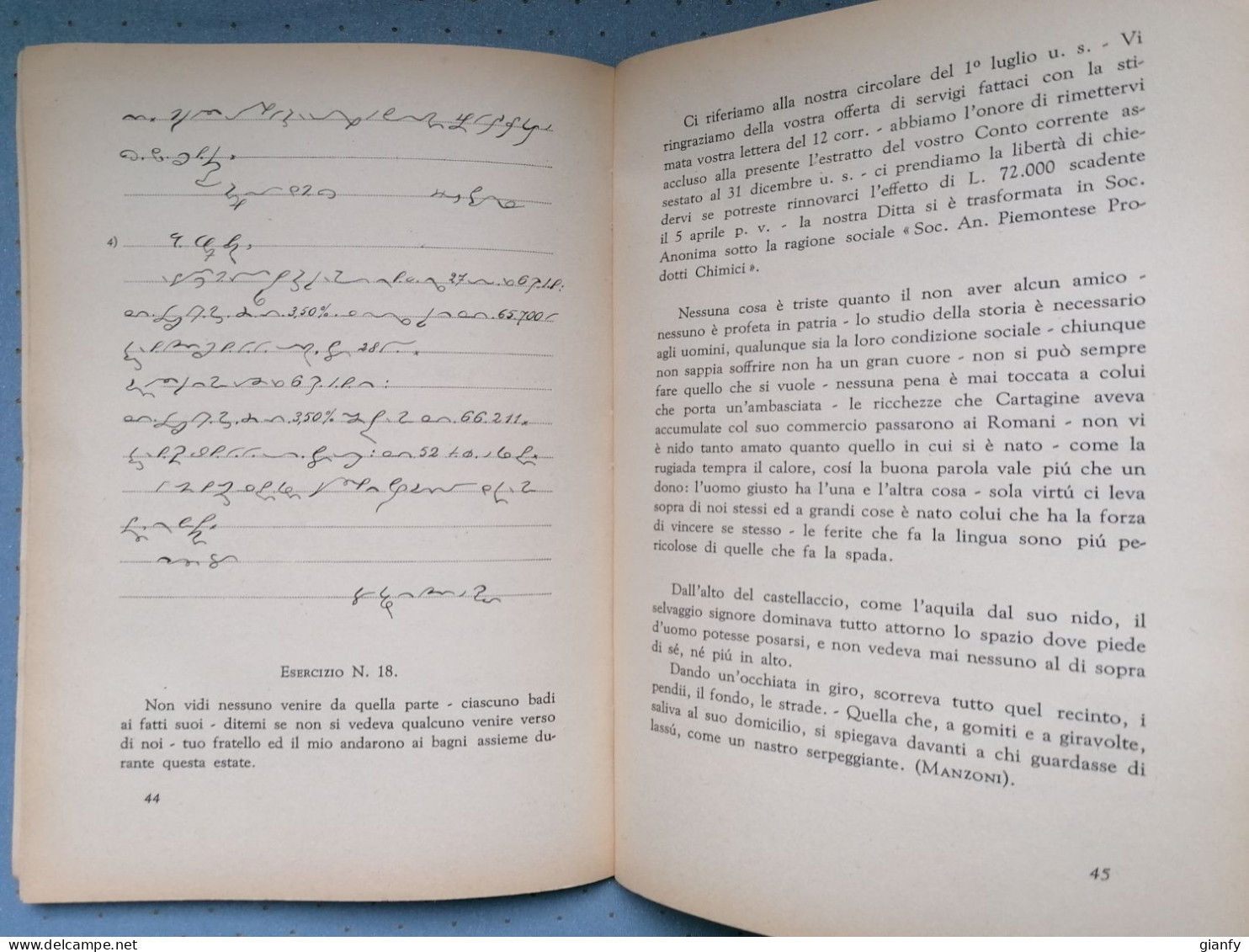 SANDRA PICHIE' : CORSO DI STENOGRAFIA ITALIANA CORSIVA - SISTEMA CIMA - SEI 1955 - Other & Unclassified
