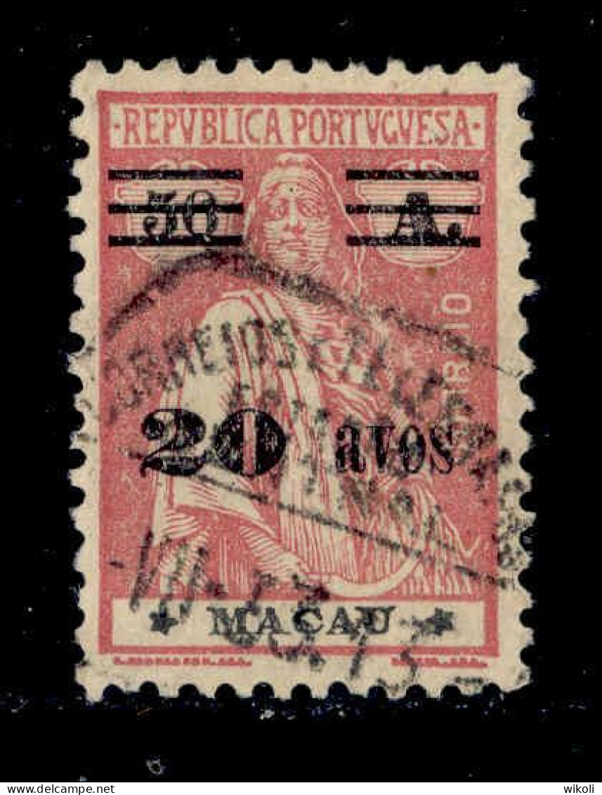 ! ! Macau - 1931 Ceres W/OVP 20 A - Af. 267 - Used (cb 125) - Used Stamps