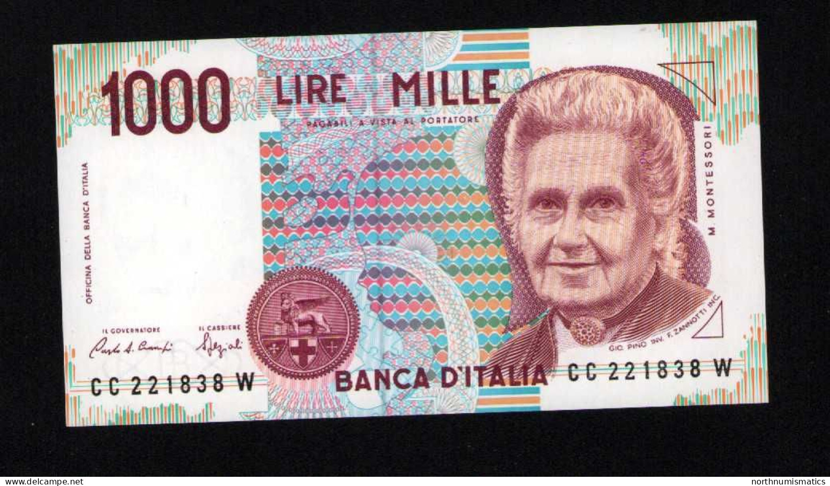 Italy 1000 Lire Unc 3 October1990 Prefix  CC----W - Altri & Non Classificati