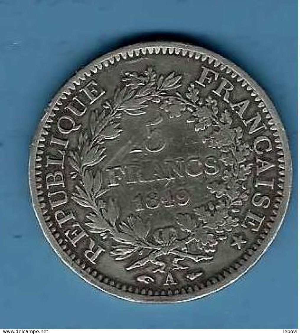 France 5 Francs 1849 A Argent - 5 Francs