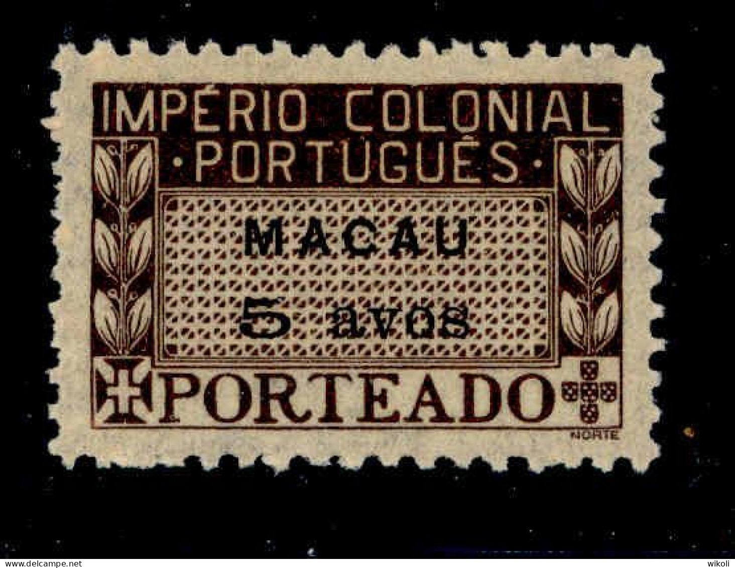 ! ! Macau - 1947 Postage Due 5 A - Af. P 37 - MH (cb 133) - Impuestos