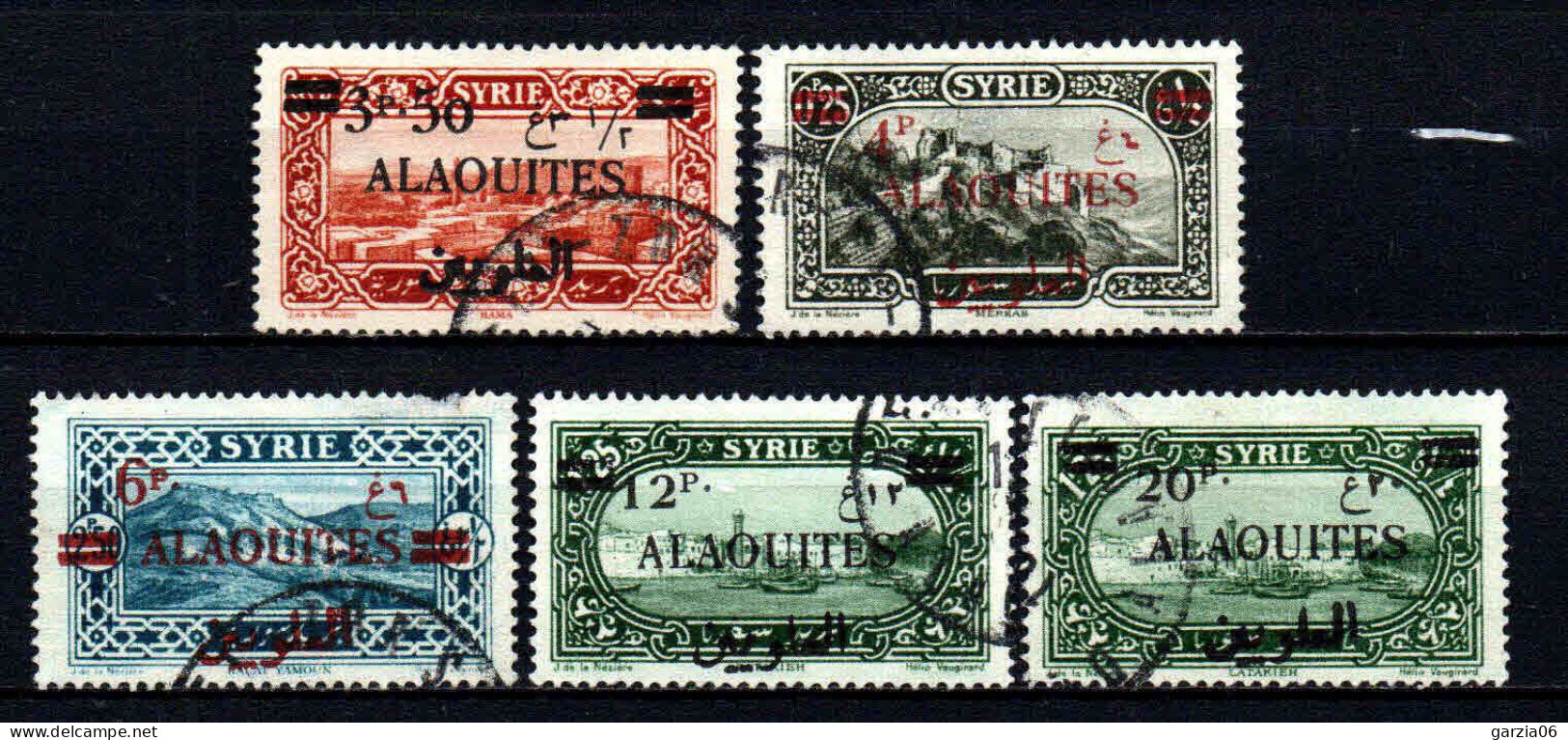 Alaouites- 1925 -  Tb De Syrie Surch - N° 35 à  40 Sauf 37 -  Oblit - Used - Oblitérés