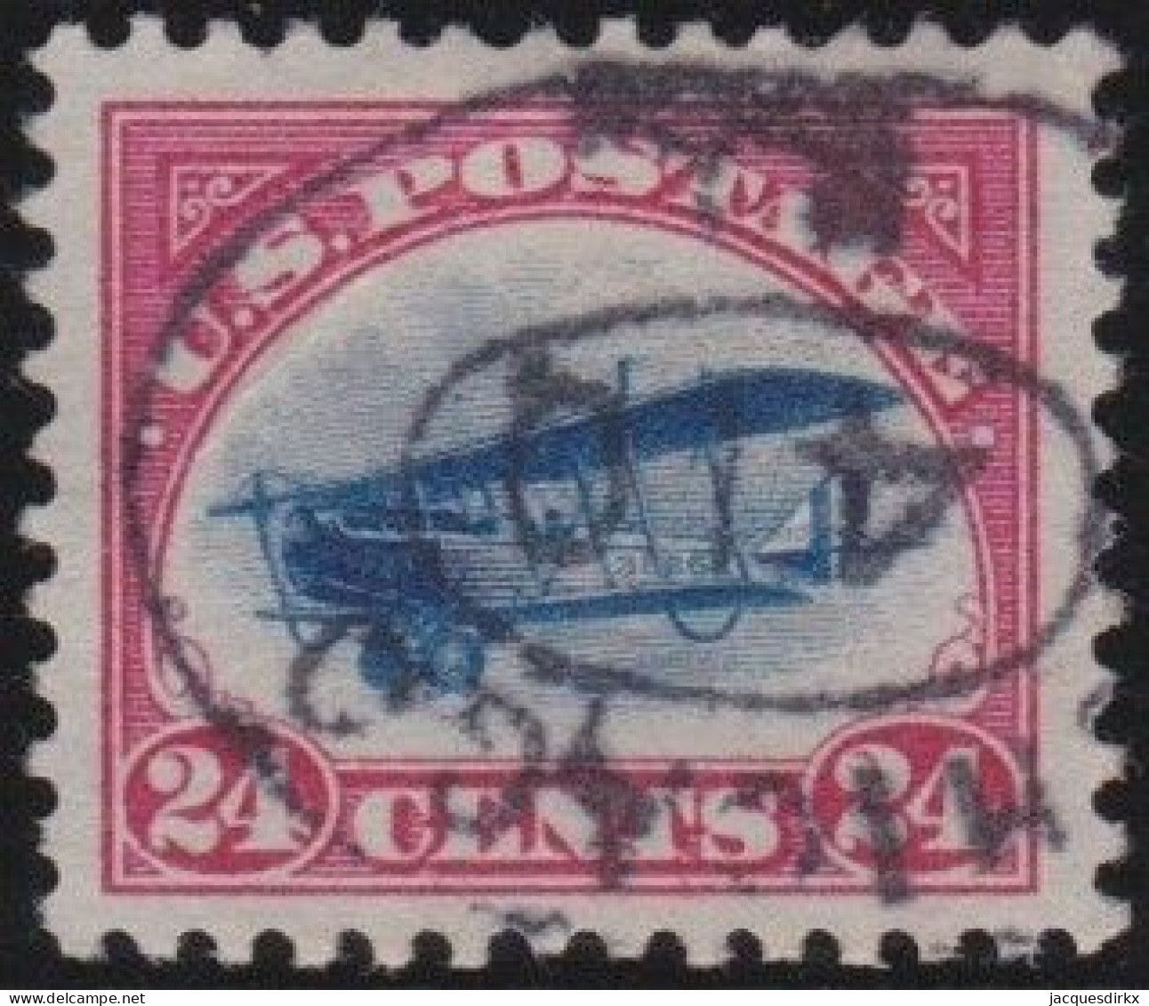 USA    .    Yvert    .    Airmail  3  (2 Scans)  .    O     .    Cancelled - 1a. 1918-1940 Used