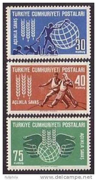 1963 TURKEY THE FIGHT FOR HUNGER MNH ** - Neufs