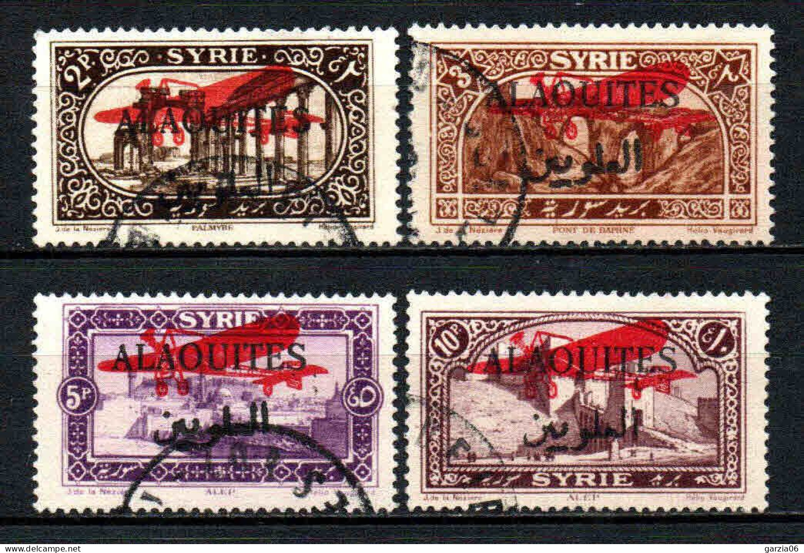 Alaouites- 1926 -  Tb De Syrie Surch - PA 9 à 12 -  Oblit - Used - Oblitérés