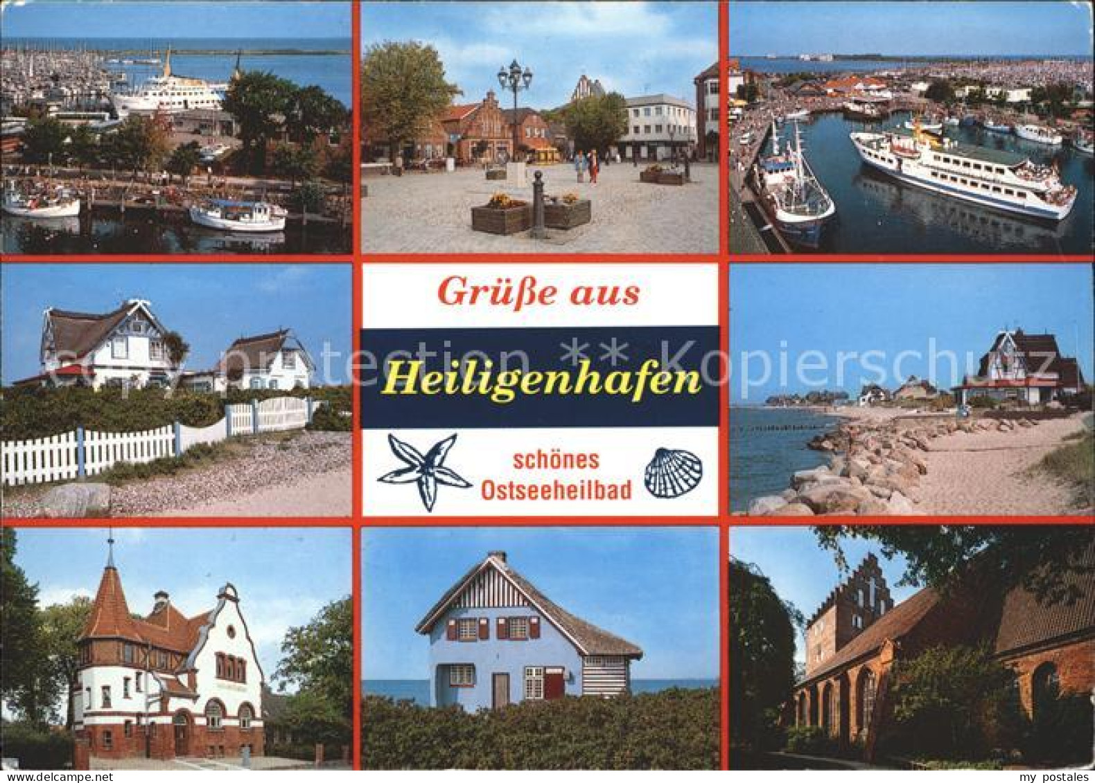 42088026 Heiligenhafen Ostseebad Hafen Markt Kreuzfahrschiff Teilansichten Heili - Heiligenhafen