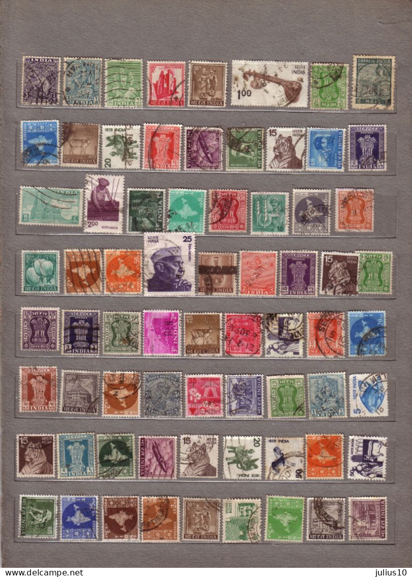 INDIA 70 Used (o) Different Stamps #1607 - Verzamelingen & Reeksen