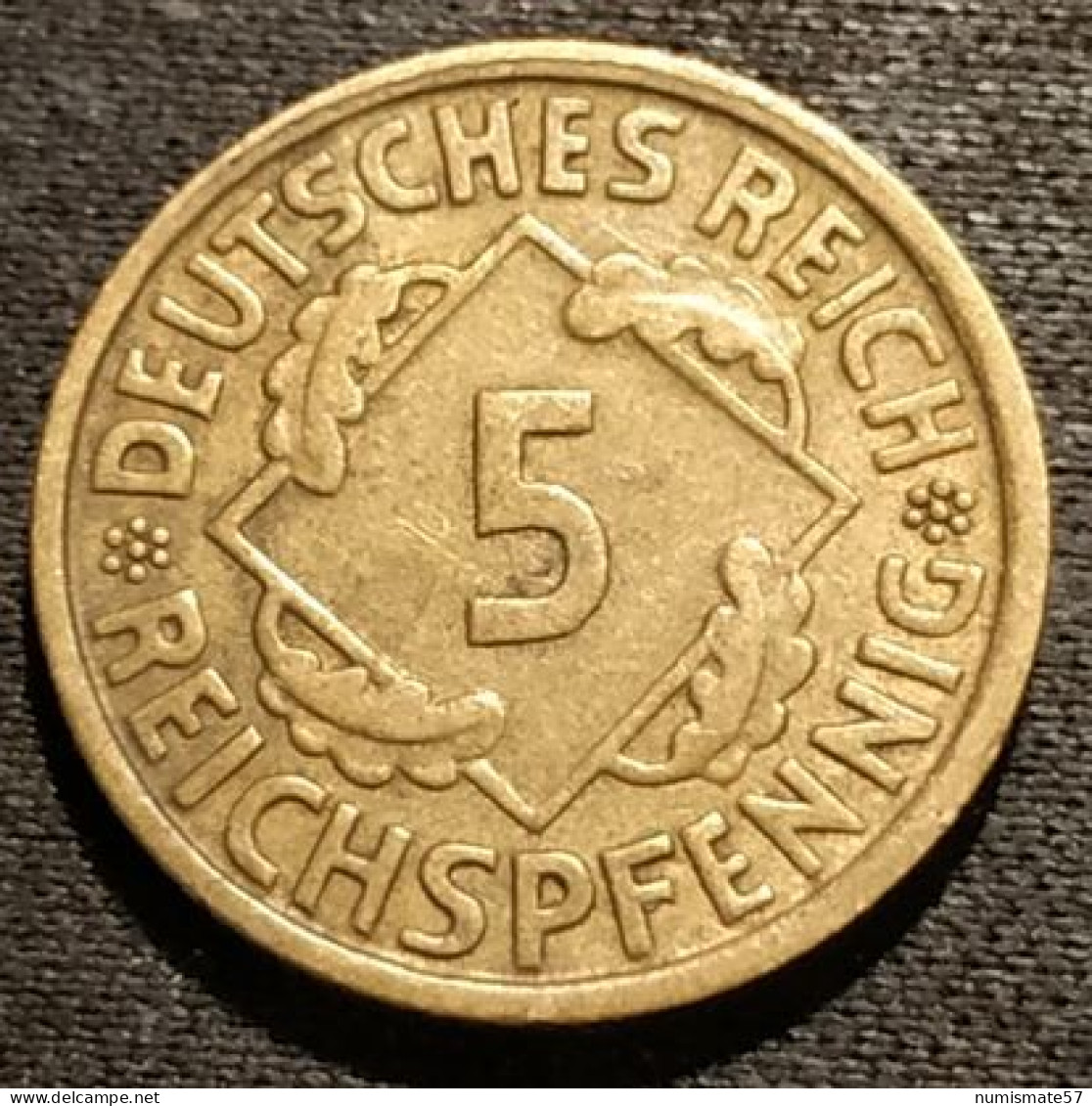 ALLEMAGNE - GERMANY - 5 REICHSPFENNIG 1935 E - KM 39 - 5 Reichspfennig