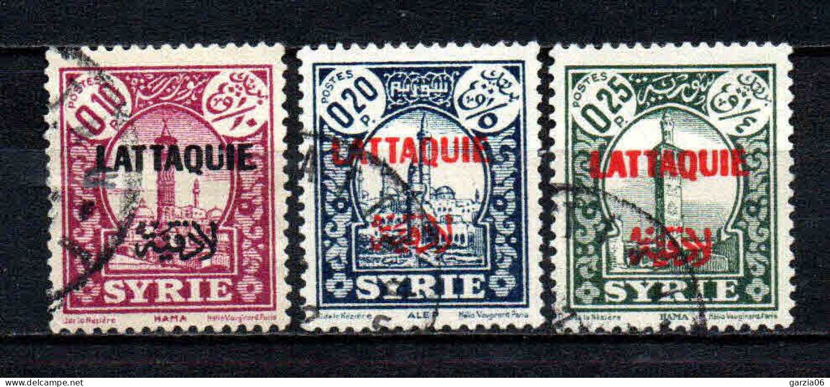 Lattaquié  - 1931 -  Tb De Syrie Surch - N° 1 à 3 - Oblit - Used - Used Stamps