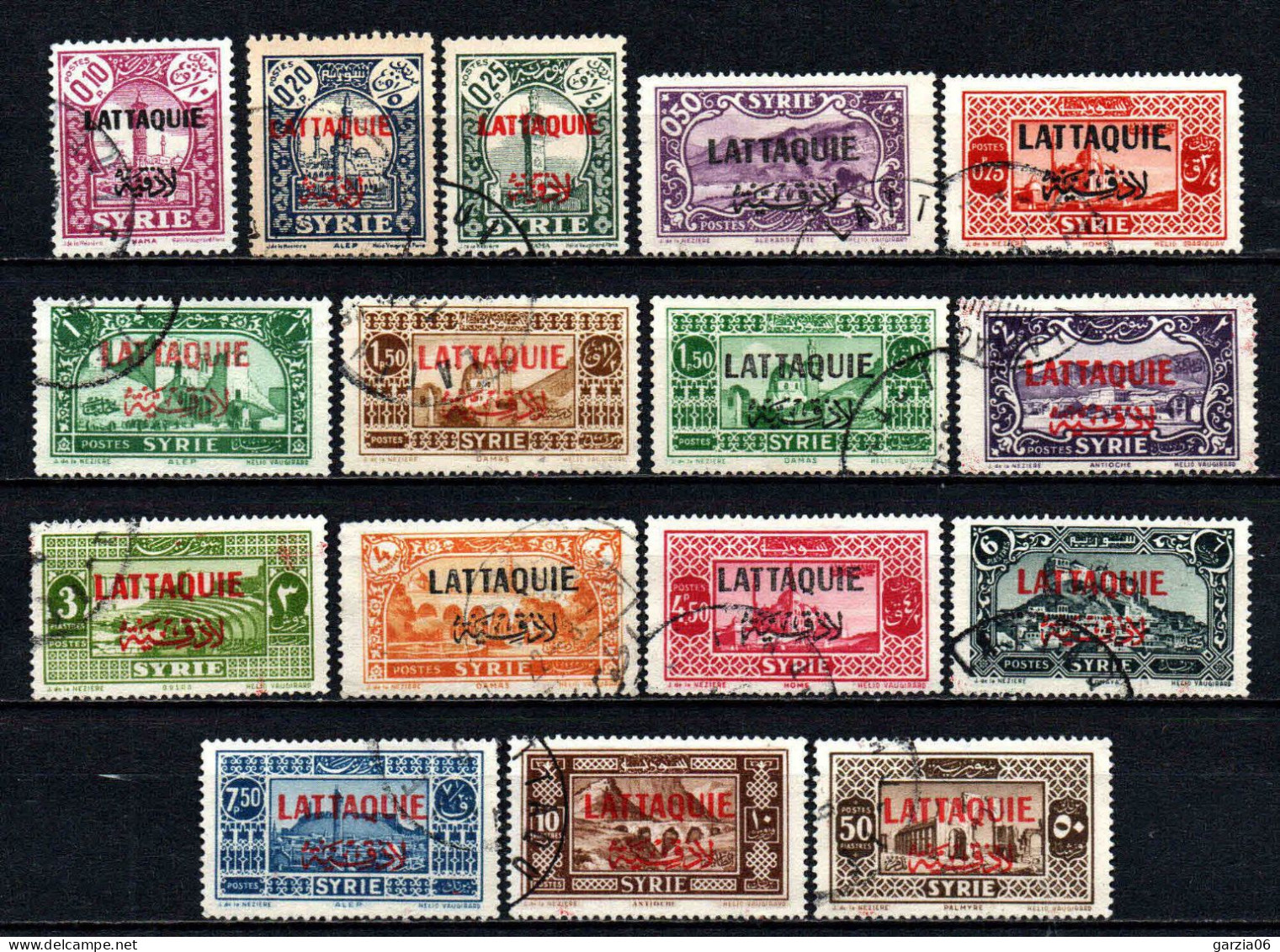 Lattaquié  - 1931 -  Tb De Syrie Surch - N° 1 à 15 + 18 - Oblit - Used - Usati