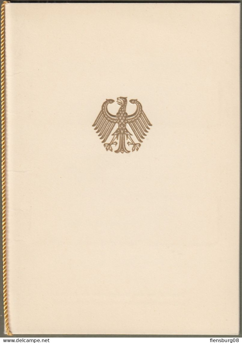 Bund + Saarland: Minister Card - Ministerkarte Typ II, Mi.-Nr. 284 + S. 432 **: " Rudolf Diesel " RR Joint Issue X - Cartas & Documentos