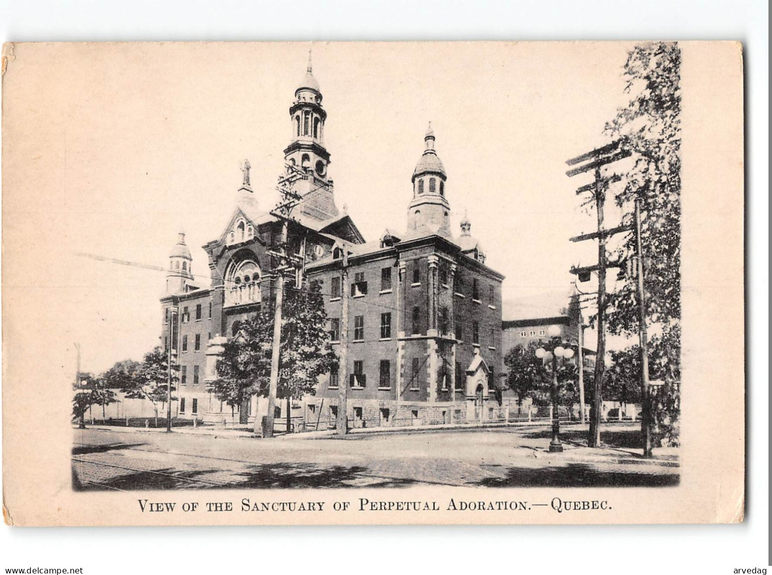X1428 VIEW OF THE SANCTUARY OF PERPETUAL ADORATION QUEBEC - Québec - La Cité