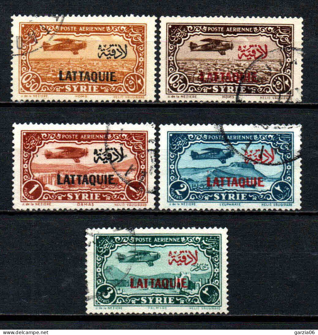 Lattaquié  - 1931 -  Tb De Syrie Surch - PA 1 à 5  - Oblit - Used - Usati