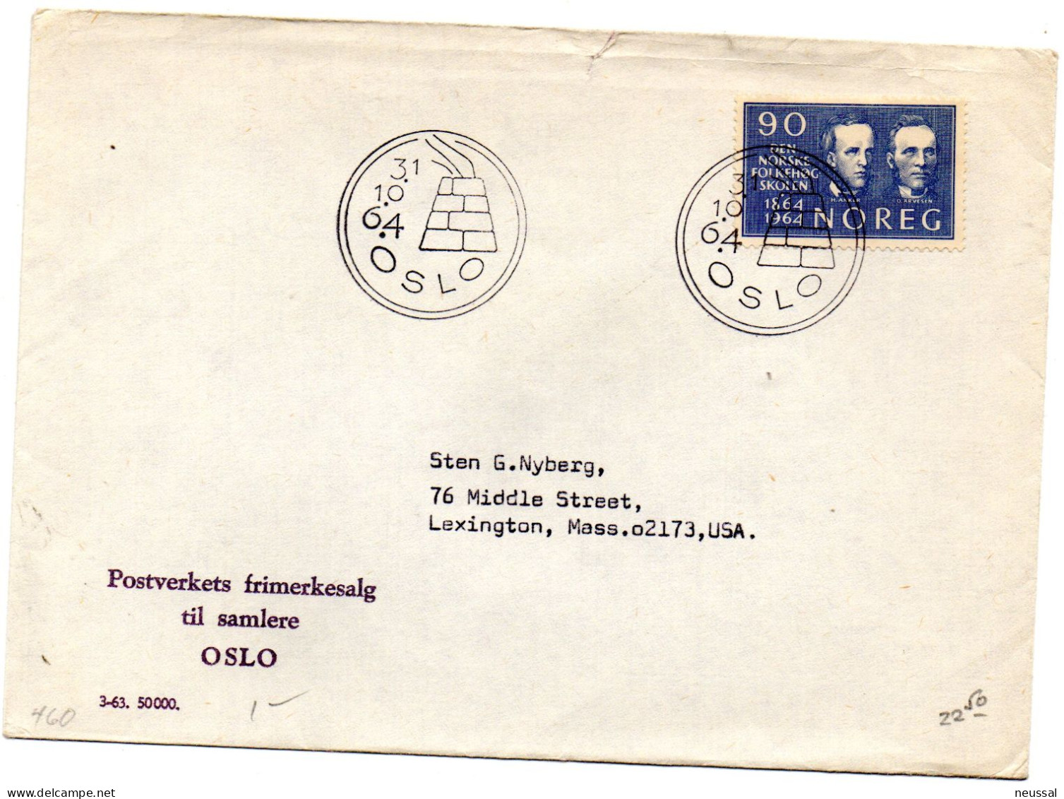 Carta De Noruega De 1964 - Lettres & Documents