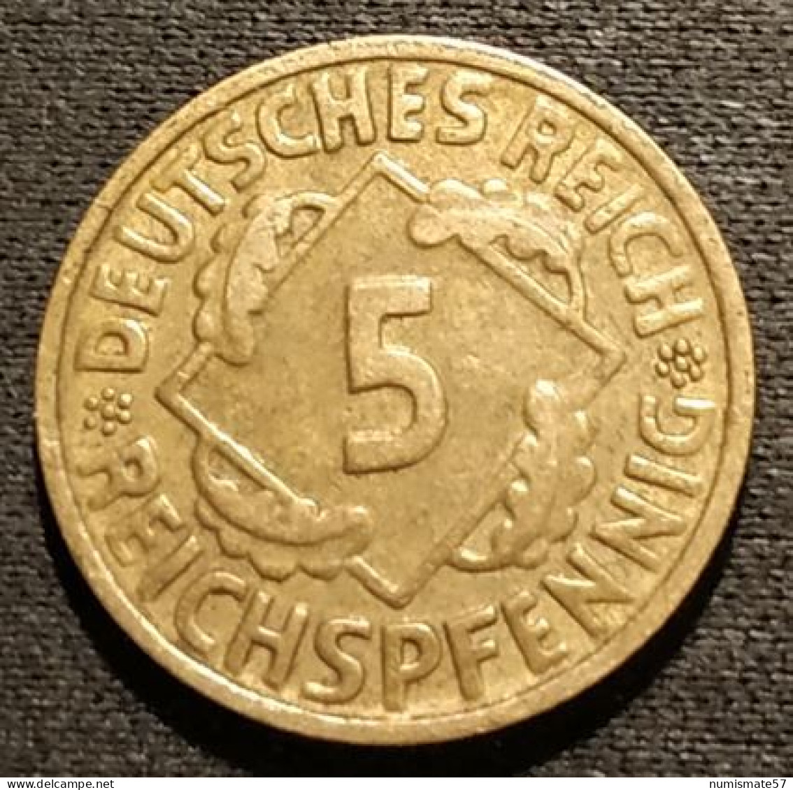 ALLEMAGNE - GERMANY - 5 REICHSPFENNIG 1935 G - KM 39 - 5 Reichspfennig