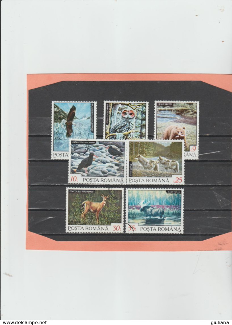 Romania 1992 - (YT) 4033/39 Used  "Faune Des Pays Nordiques" - Serie Completa Used - Gebraucht