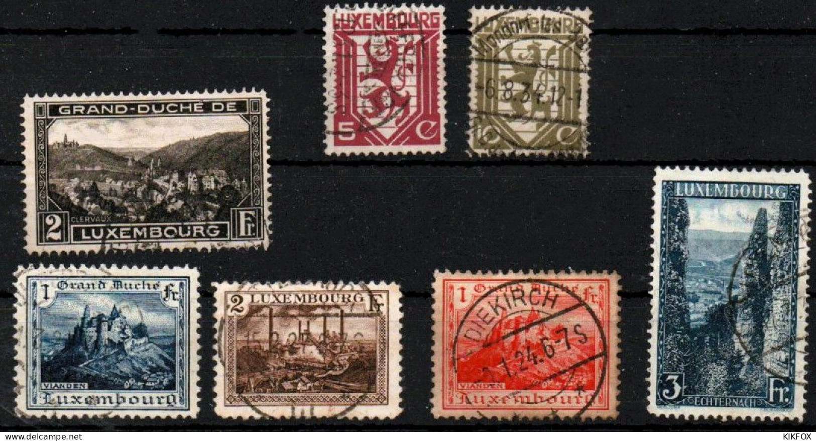 Luxembourg , Luxemburg 1921- 1930   MI 134, 147,163, 164, 207, 232,233, RESTLOT , GESTEMPELT; OBLITERE - Oblitérés