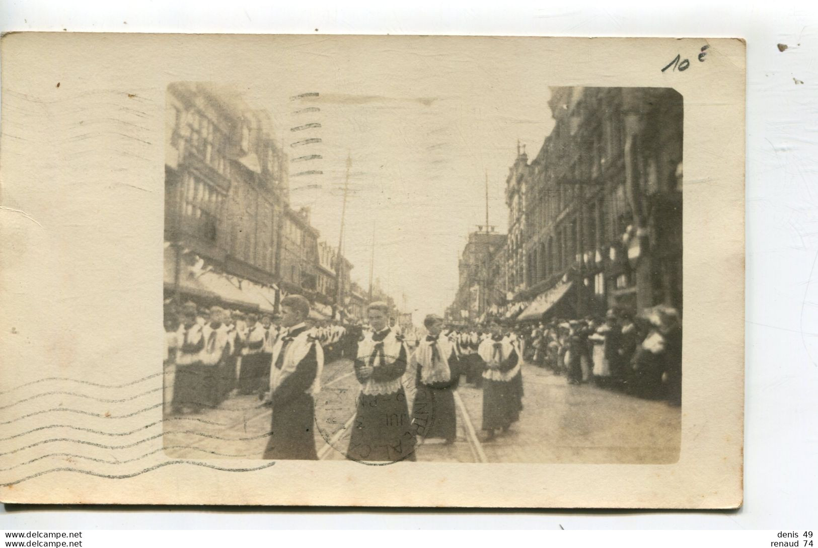 Montréal Carte Photo Procession Religieuse En 1906 - Montreal