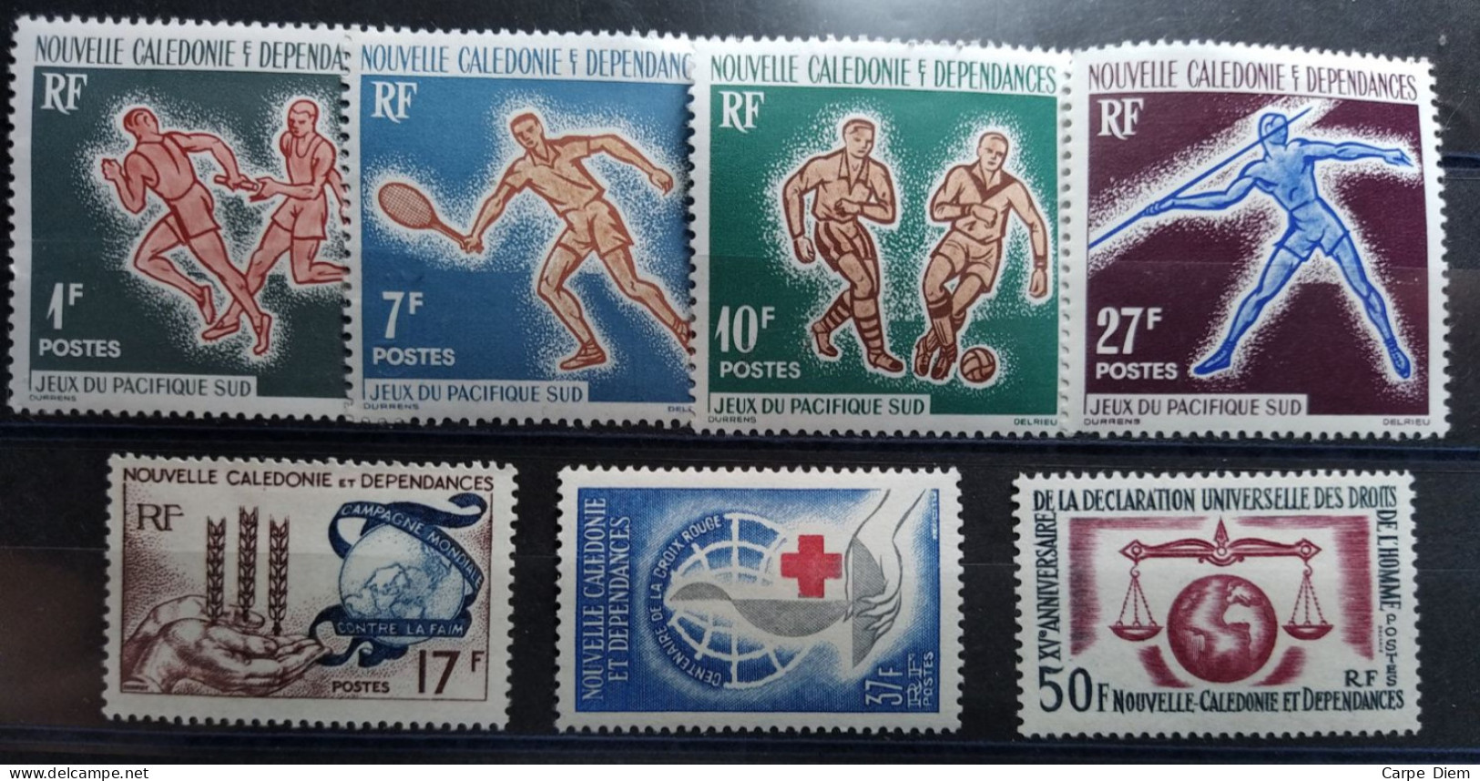 NOUVELLE CALEDONIE - Année Complète 1963 - N°Yv. 307 à 313 - 7 Valeurs - Neuf * Charnières - Neufs