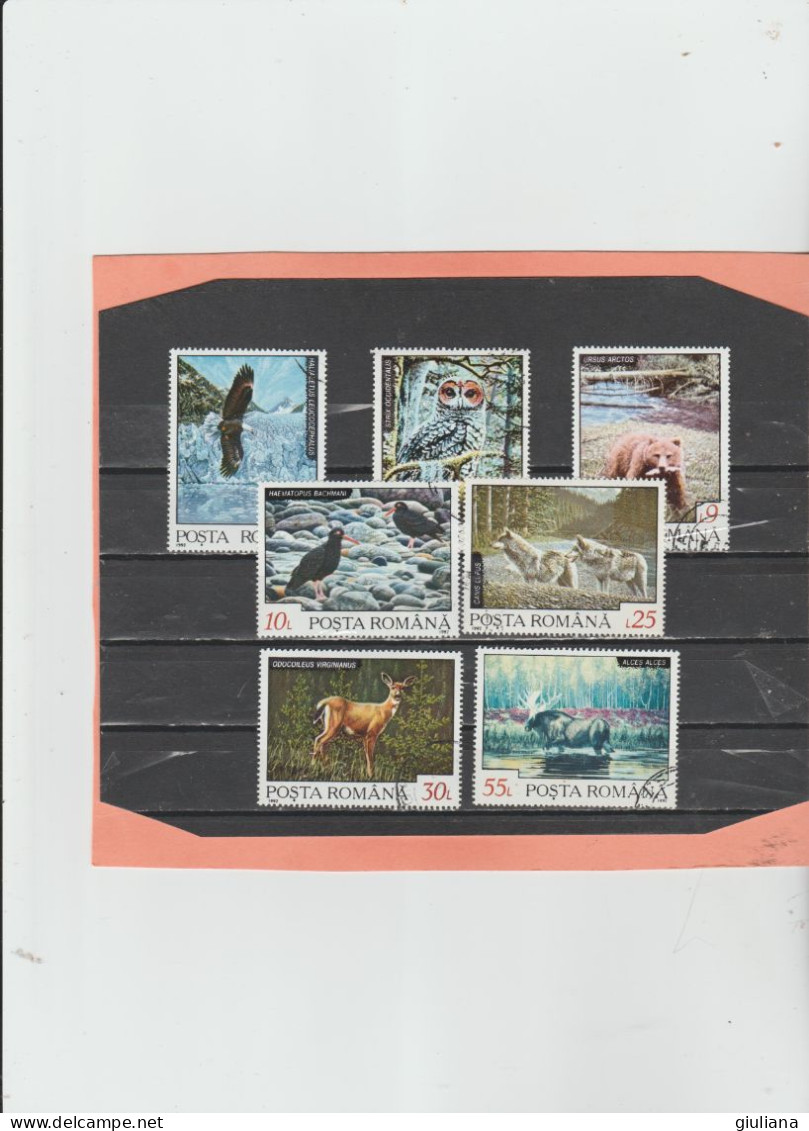 Romania 1992 - (YT) 4033/39 Used  "Faune Des Pays Nordiques" - Serie Completa Used - Used Stamps