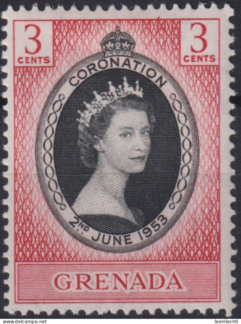 1953 Grenada (...-1974) *F  Mi:GD 162, Sn:GD 170, Yt:GD 161, Queen Elizabeth II - Grenada (...-1974)