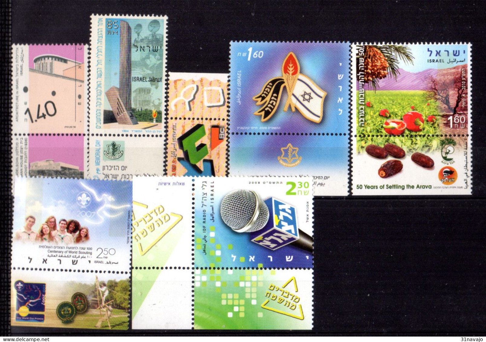 ISRAEL - Lot Timbres Neufs Avec Tab - 1990 / 2009 - Collections, Lots & Séries