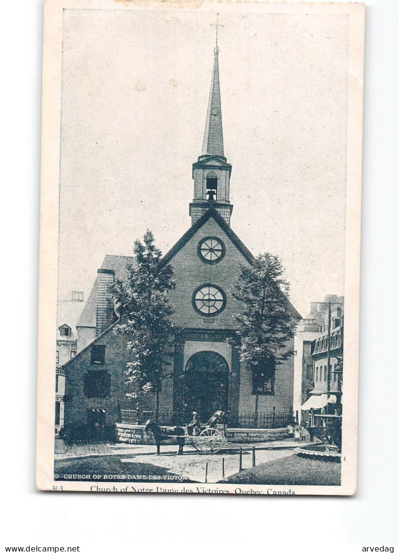 X1450 CURCH OF NOTRE DAMES DES VICTORIES QUEBEC CANADA - Québec - La Cité