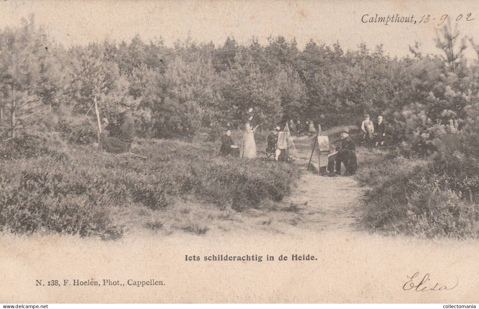 3 Oude Postkaarten Calmpthout Kalmthout Boterbergen 1903 Villa Belgrano1902 Heide 1902    Hoelen - Kalmthout