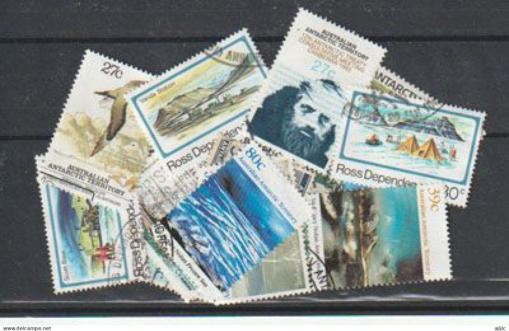 ANTARCTIC TERRITORIES. NEW-ZEALAND ROSS & AUSTRALIA ANTARCTIC TERRITORIES. Lot De 15 T-p Oblitérés # 5 - Mezclas (max 999 Sellos)