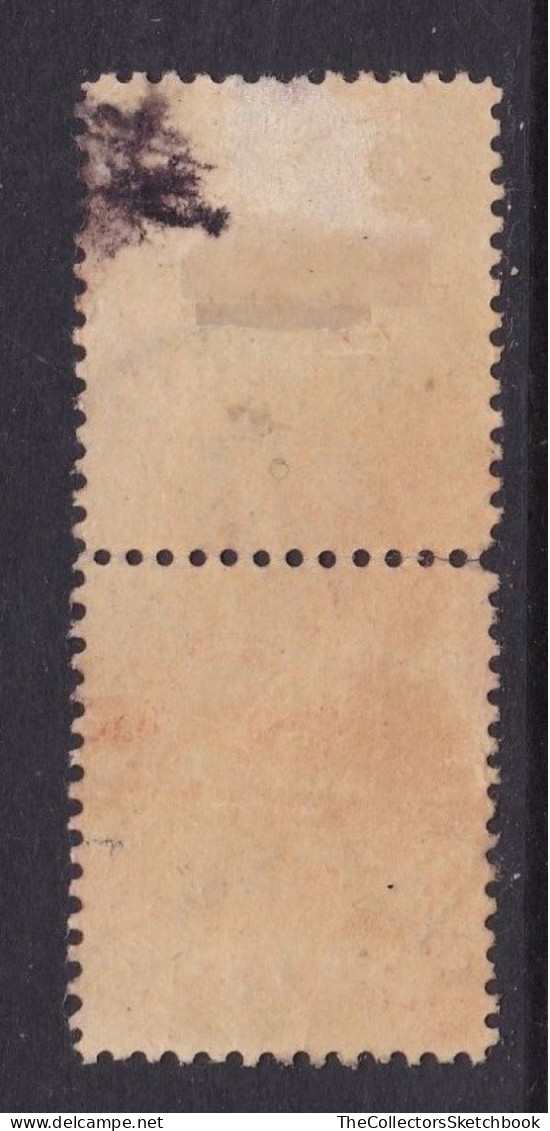 Switzerland Local Post, Vaud,  Revenue Stamps 15 Cents Red, Pair Good Used / Has A Stain. - 1843-1852 Federal & Cantonal Stamps