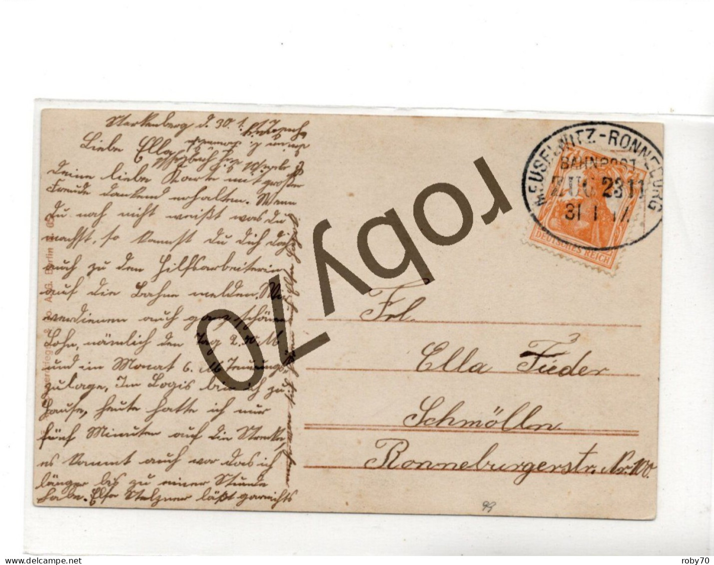 ALLEMAGNE - GERMANIA  DEUTSCHLAND  -  REICH -  CARTOLINA POSTALE - POSTKARTE   VIAGGIATA 1917 - Other & Unclassified