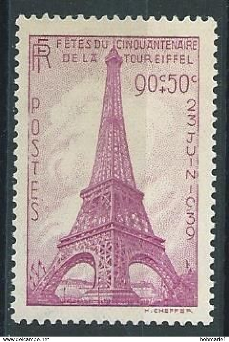 Timbre France Fêtes Du Cinquantenaire De La Tour Eiffel 1939 N° 429 Avec Trace De Charnière - Altri & Non Classificati