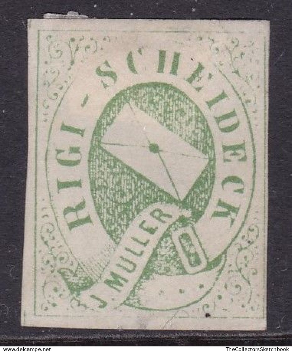 Switzerland Local Hotel Post, Rigi Scheideck,  Heavily Mounted - Revenue Stamps