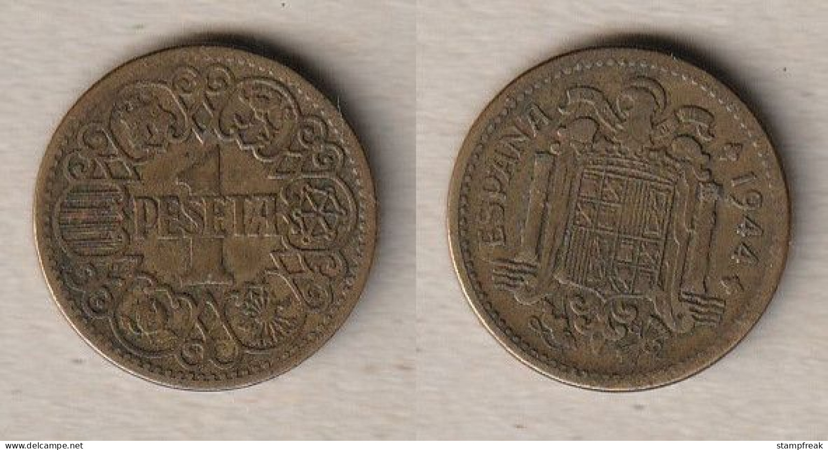 00629) Spanien, 1 Peseta 1944 - 1 Peseta