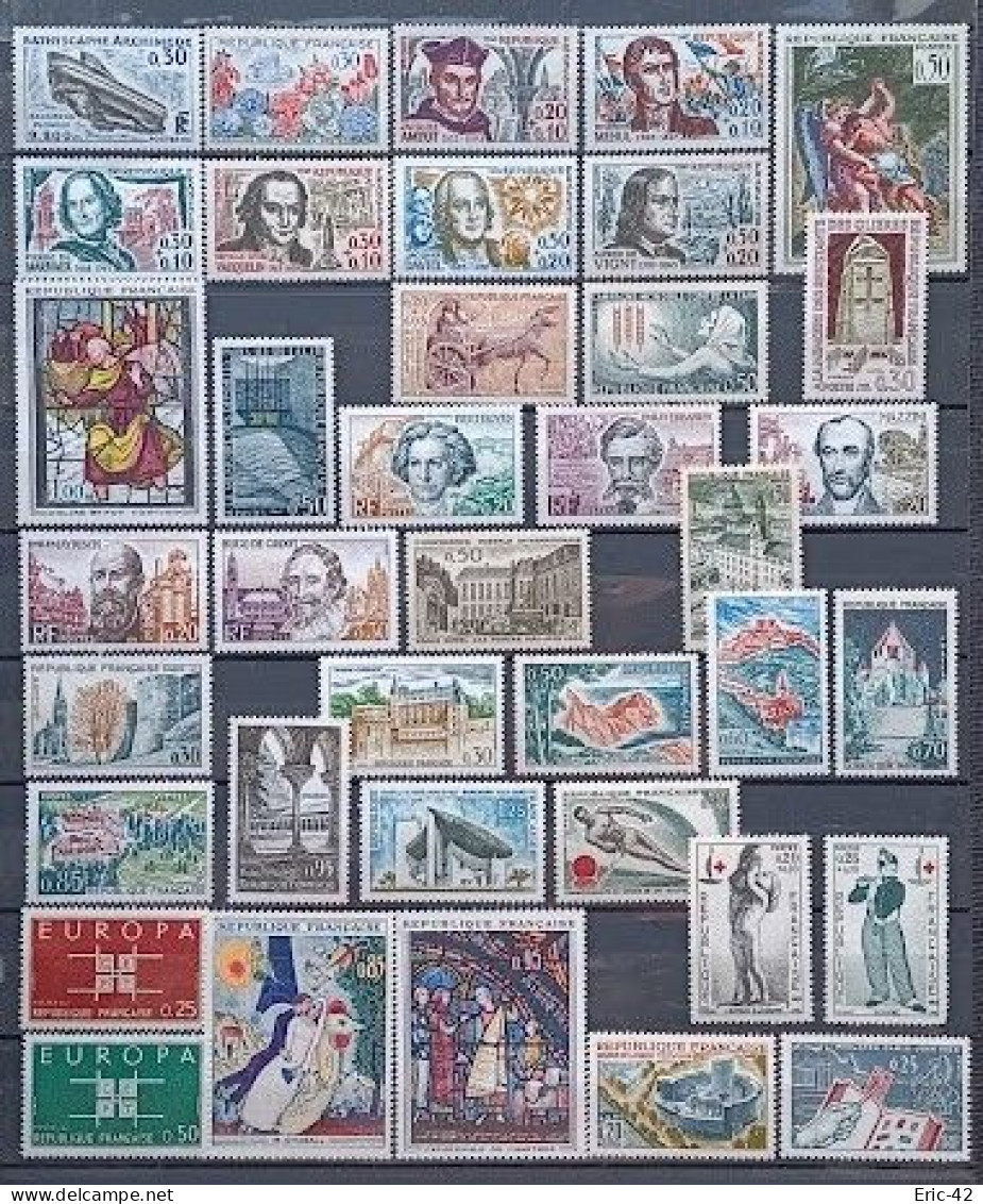 ANNEE 1963 COMPLETE (38 Timbres) NEUF** MNH - 1960-1969