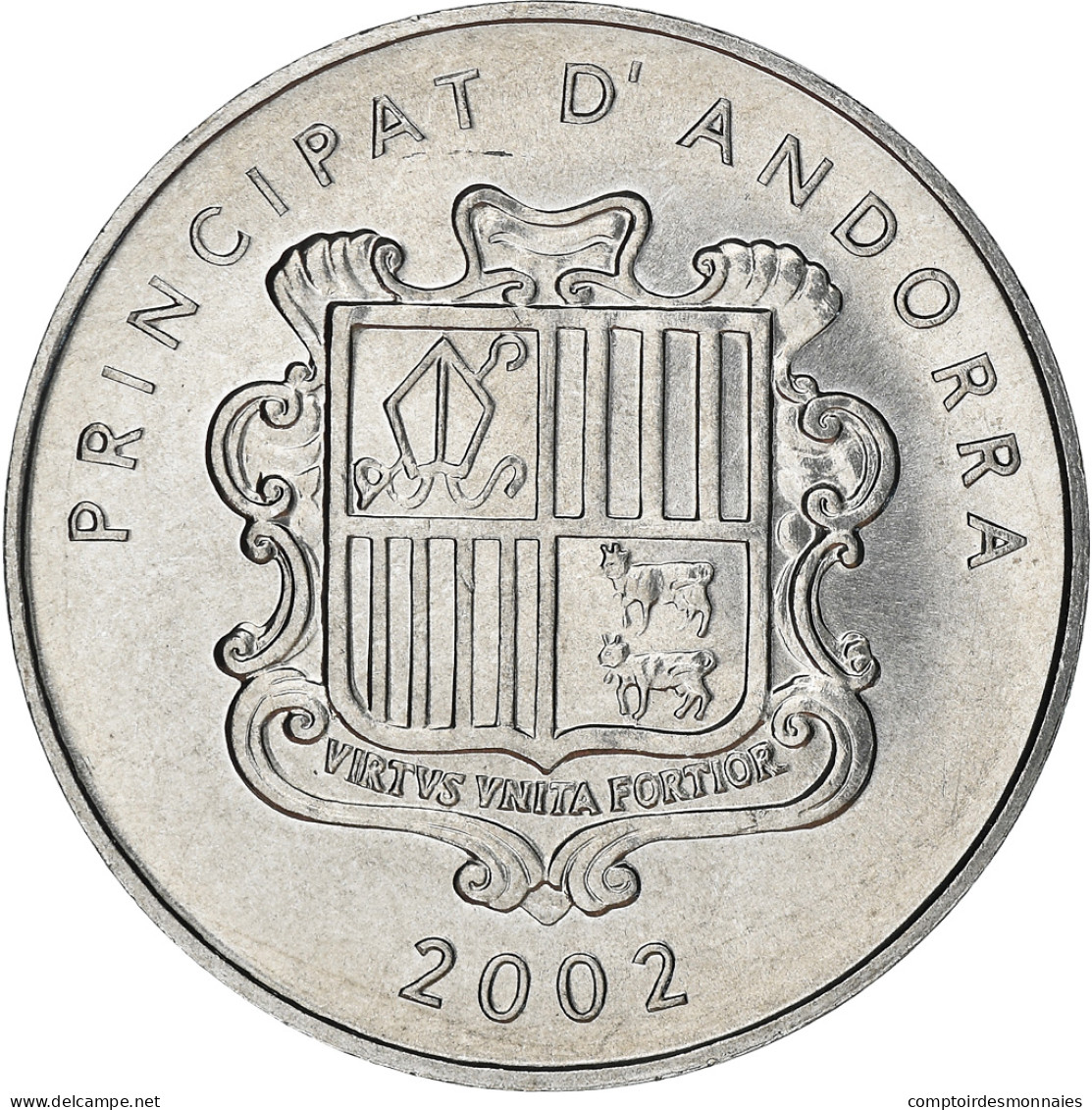 Monnaie, Andorra, Centim, 2002, Agnus Dei, SPL, Aluminium, KM:178 - Andorre