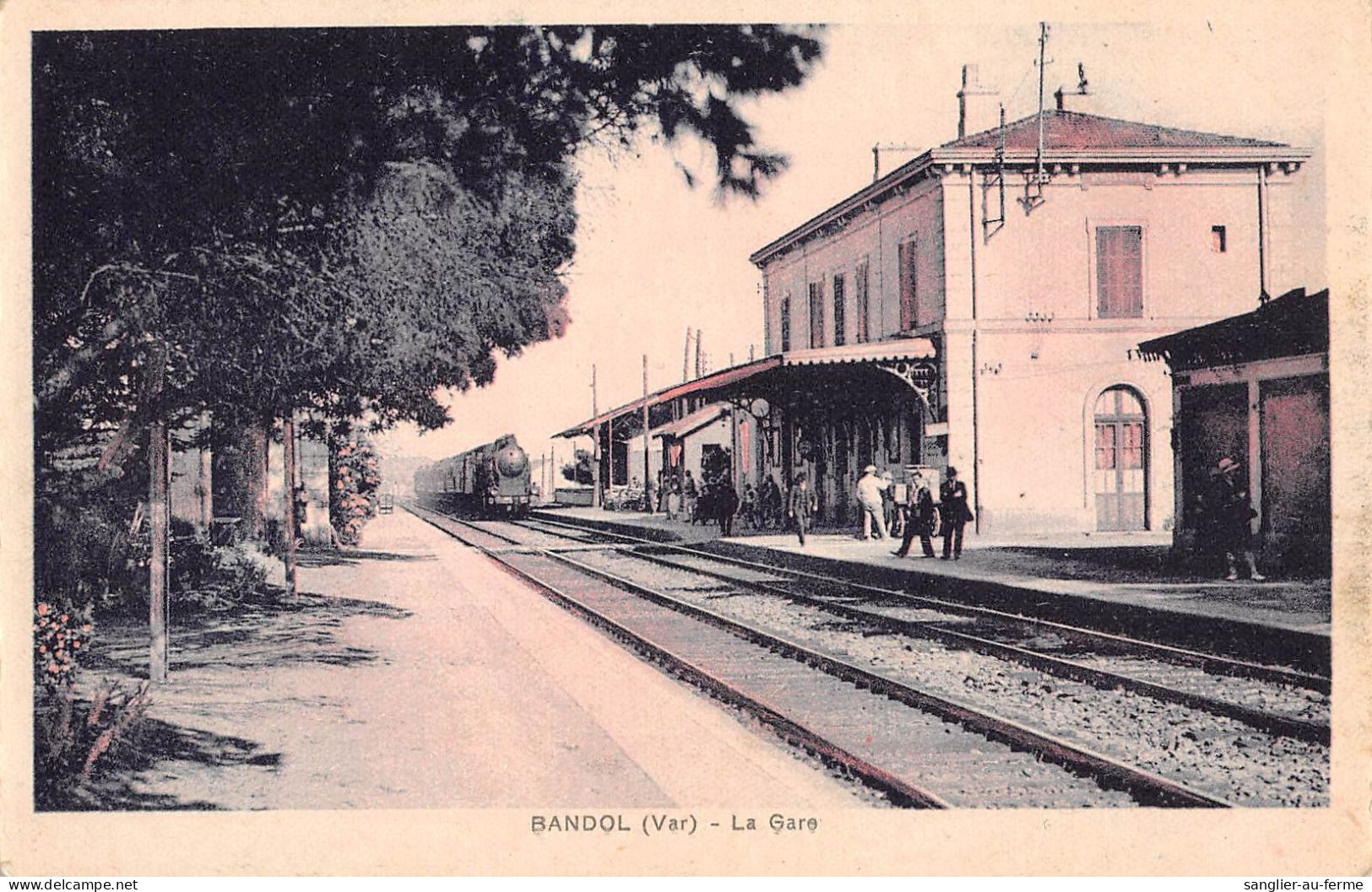 CPA 83 BANDOL / LA GARE / TRAIN - Bandol