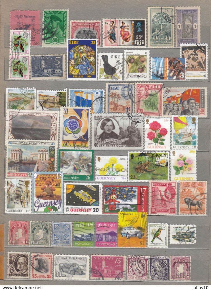 DIFFERENT COUNTRIES 50 Used (o) Stamps #1610 - Mezclas (max 999 Sellos)