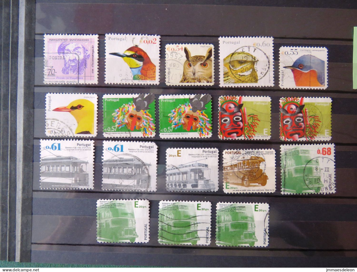 Portugal 1990-2009 Explorers Birds Carnival Mask Tramway Bus - Gebruikt