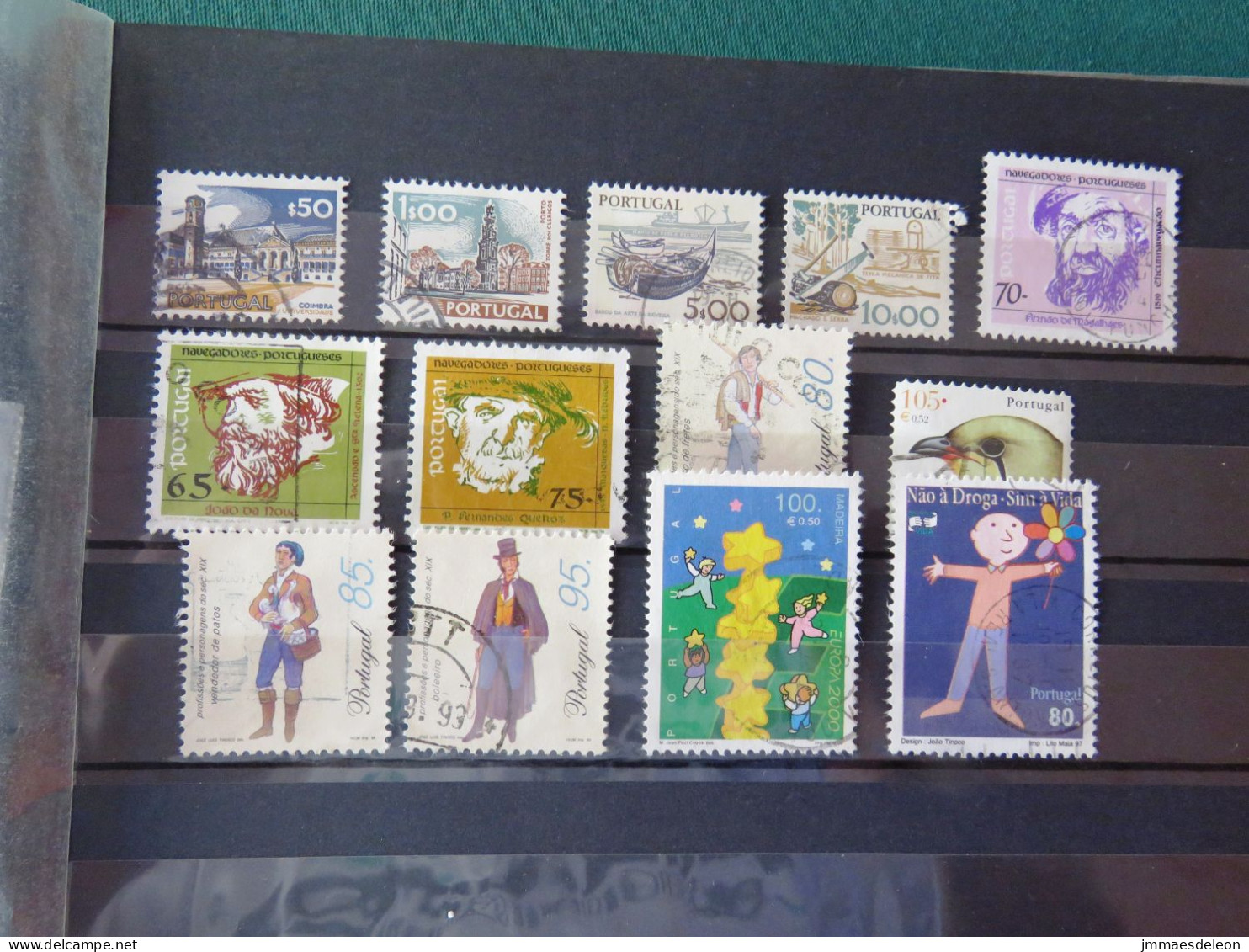 Portugal 1972-2001 Buildings Professions Explorers Boat Costumes Europa Drugs Bird - Used Stamps