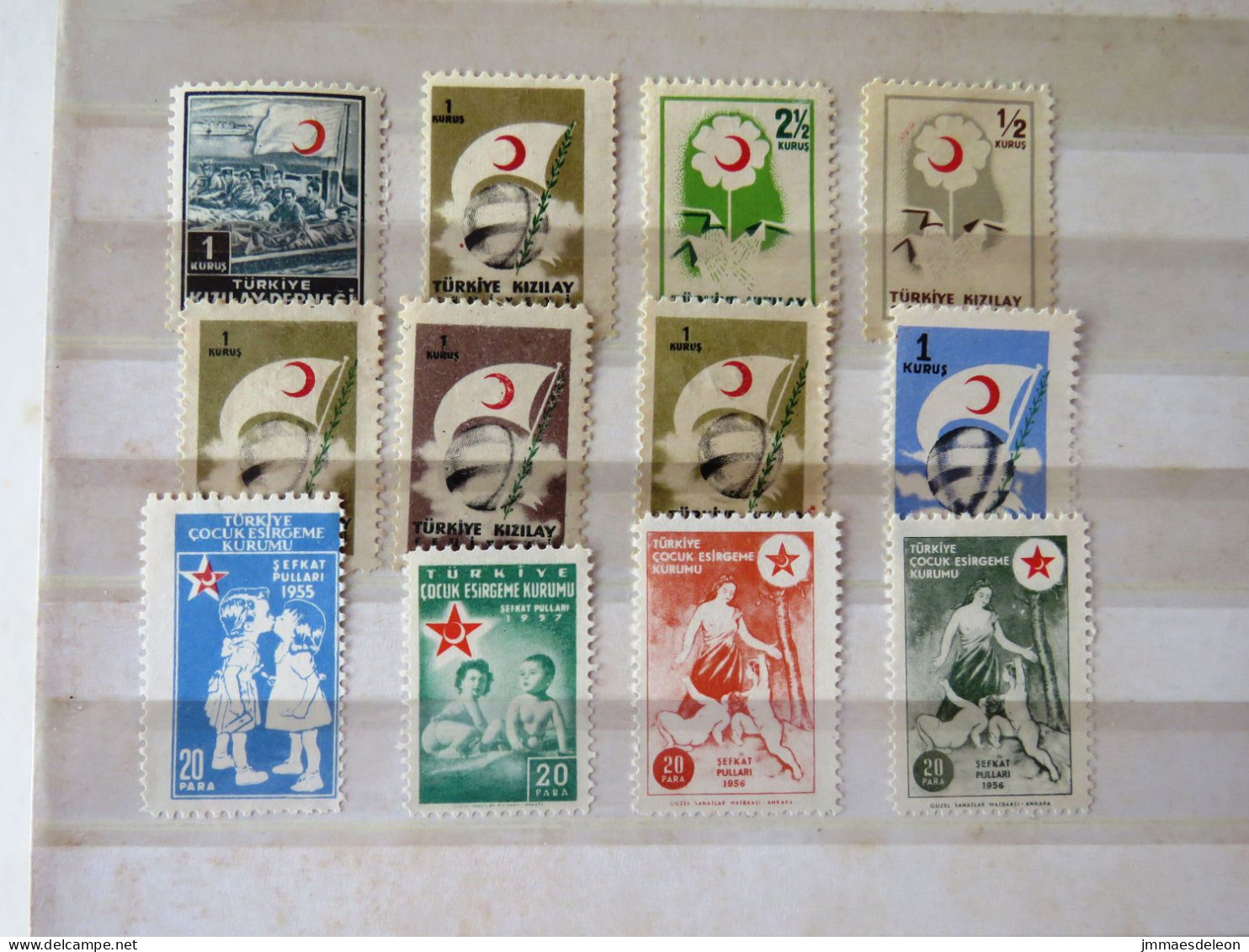 Turkey Red Cross Red Crescent Children - Timbres De Bienfaisance