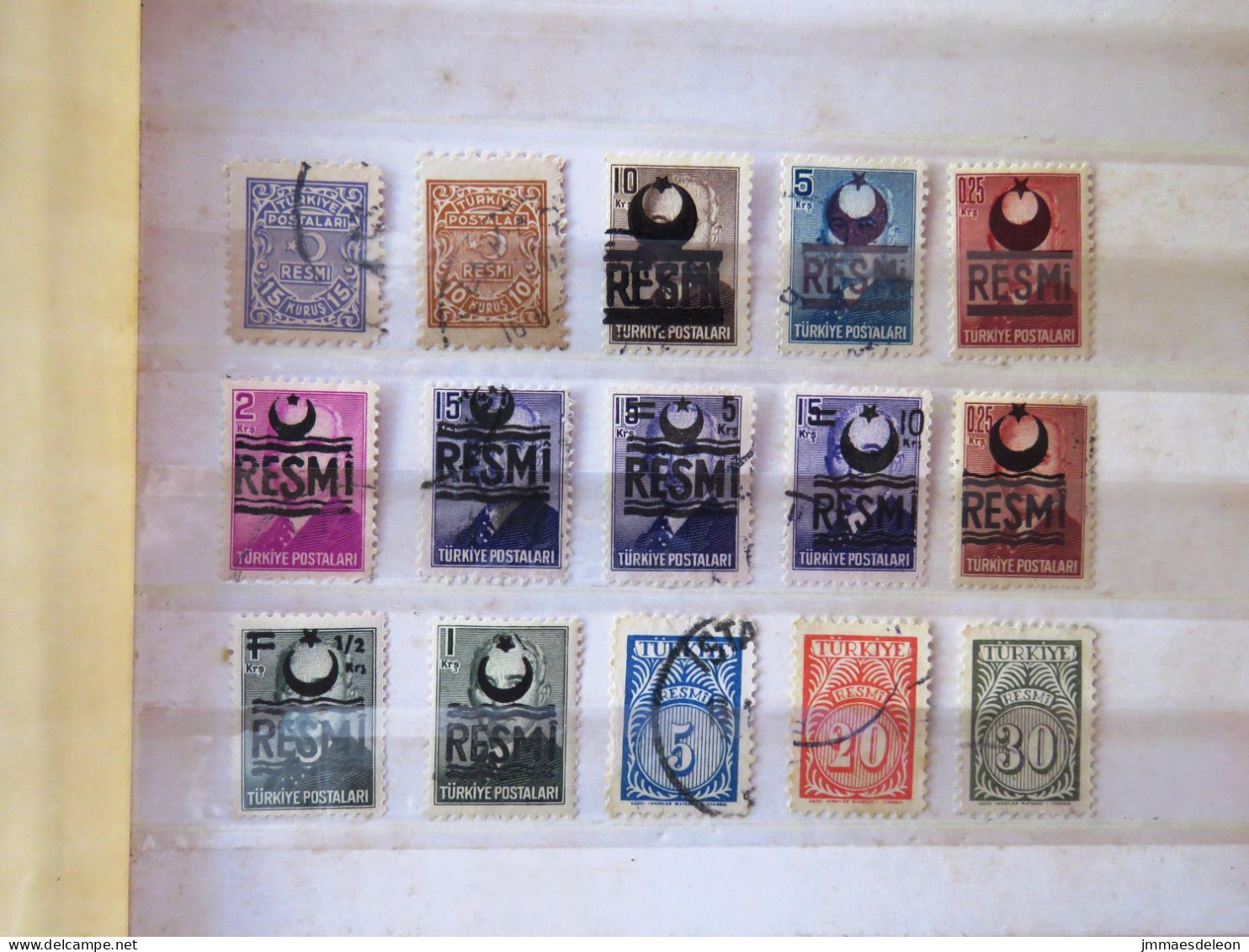 Turkey Oficial 1948-1957 - Dienstmarken