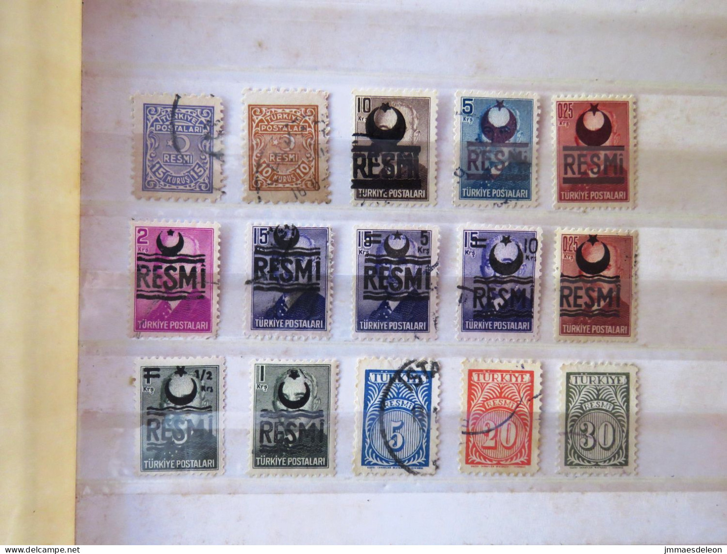 Turkey Oficial 1948-1957 - Timbres De Service